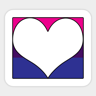 Bi Pride Heart Box Sticker